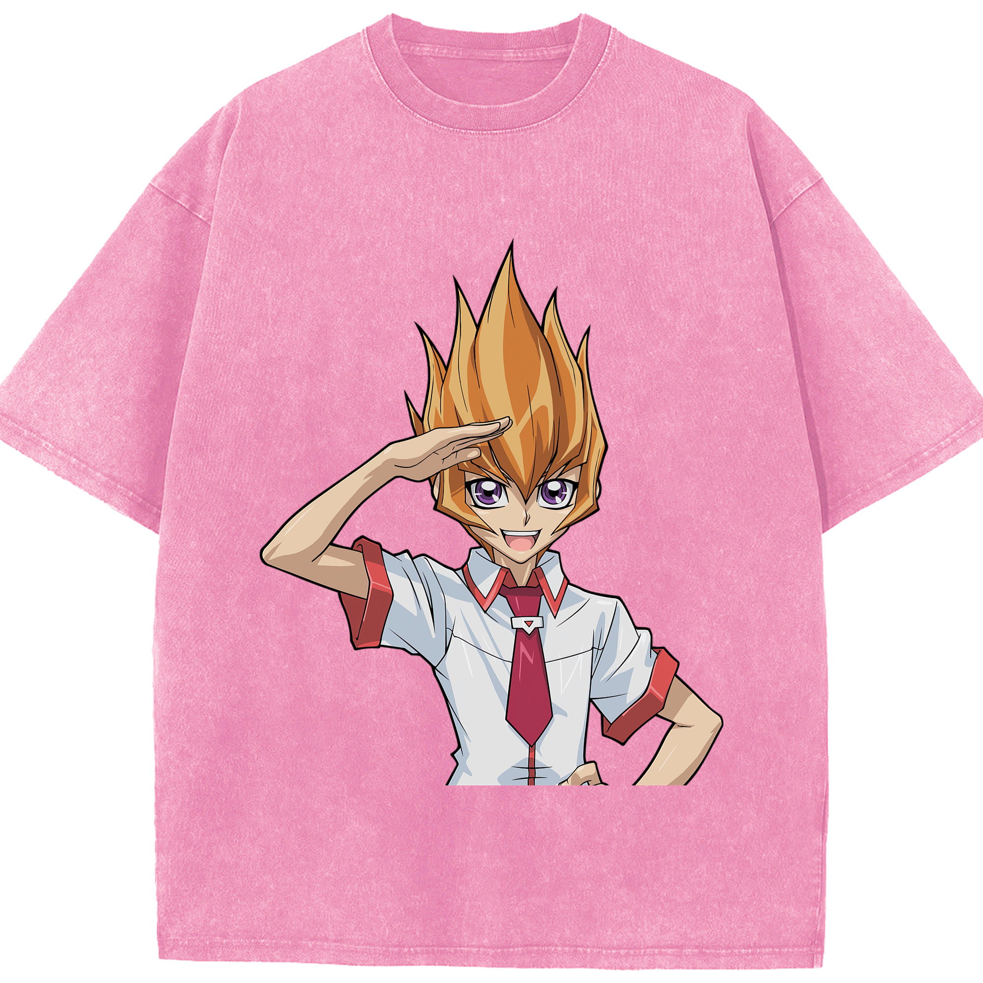 （画像用） 遊☆戯☆王 Yu-Gi-Oh! 綿100% ヴィンテージ風 半袖Tシャツ（フロントプリント）